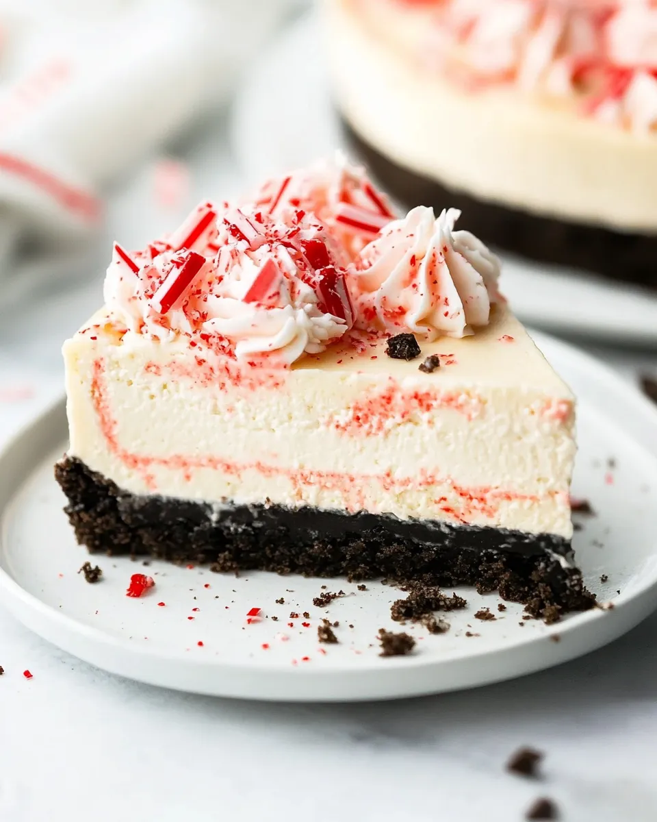 Classic Peppermint Cheesecake image