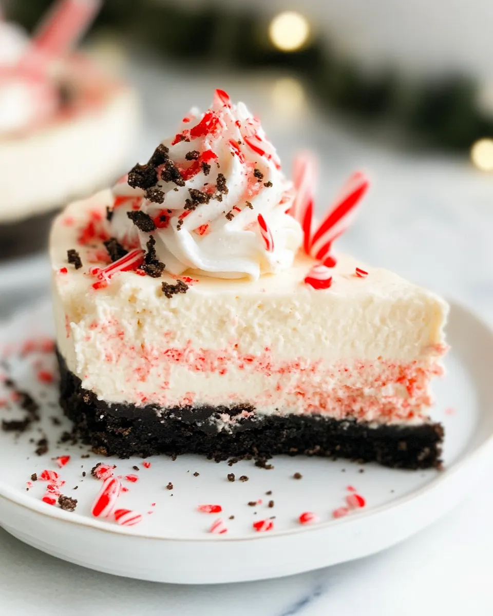 Delicious Peppermint Cheesecake shot