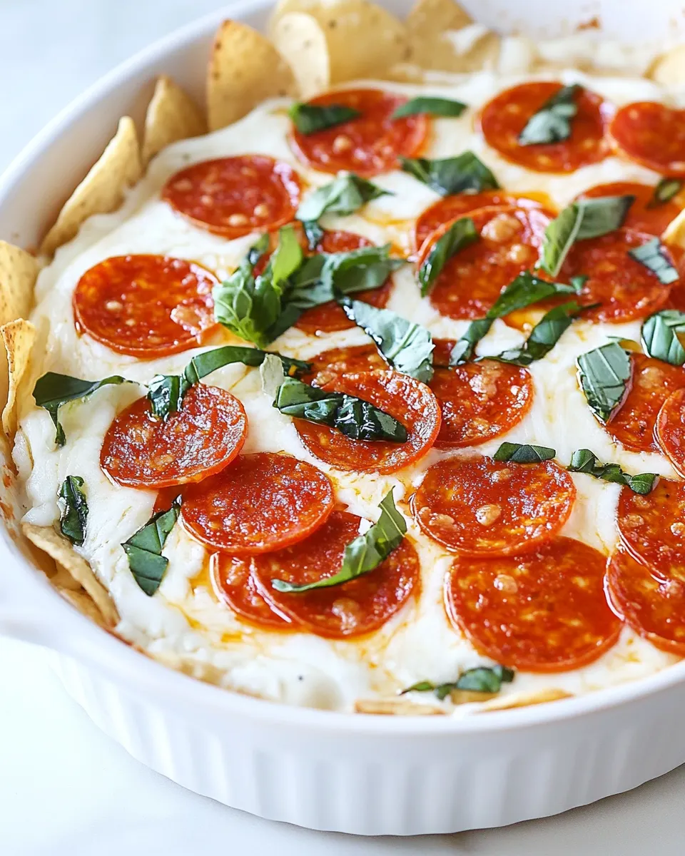 Delicious Pepperoni Ranch Chip Dip image