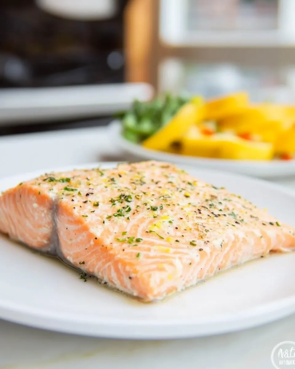Healthy Perfect Air Fryer Salmon Fillet recipe photo