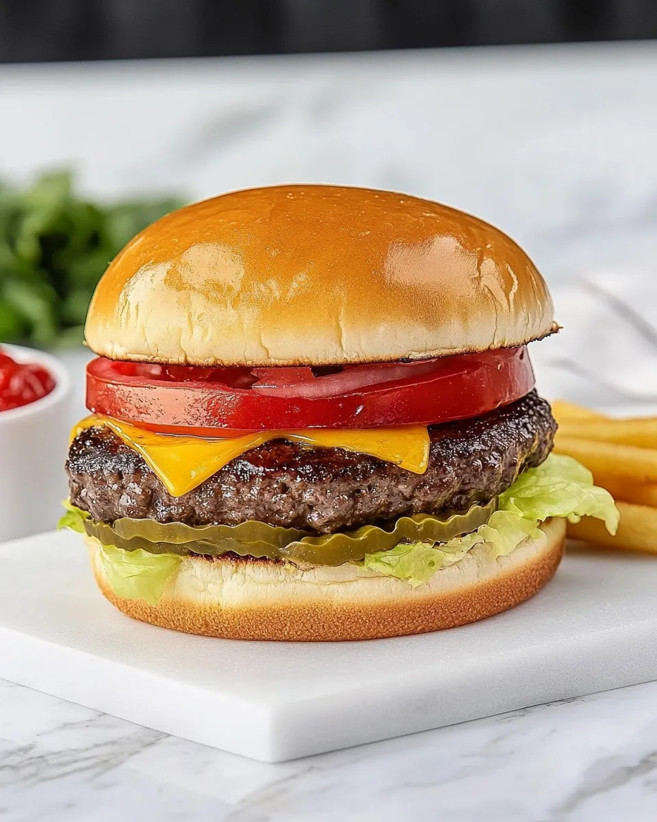 Tasty Perfect Copycat Chilis Big QP Burger Recipe dish photo