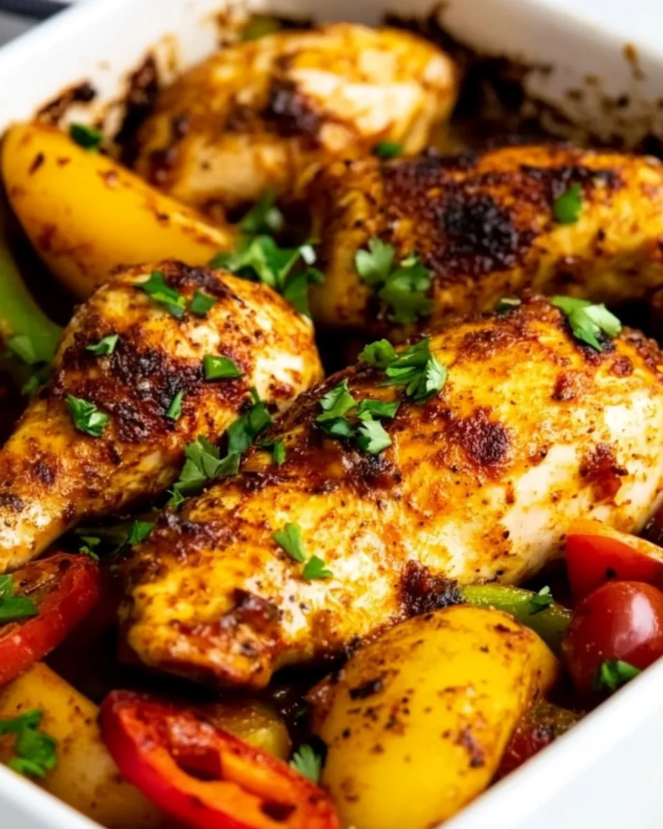 Delicious Peri Peri Chicken Tray Bake shot