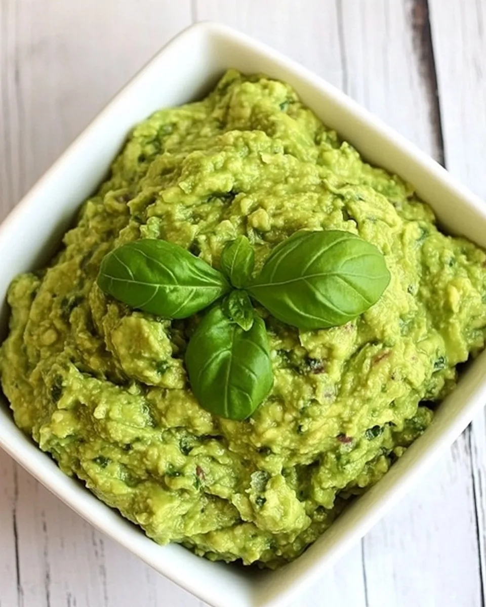 Easy Pesto Guacamole recipe photo