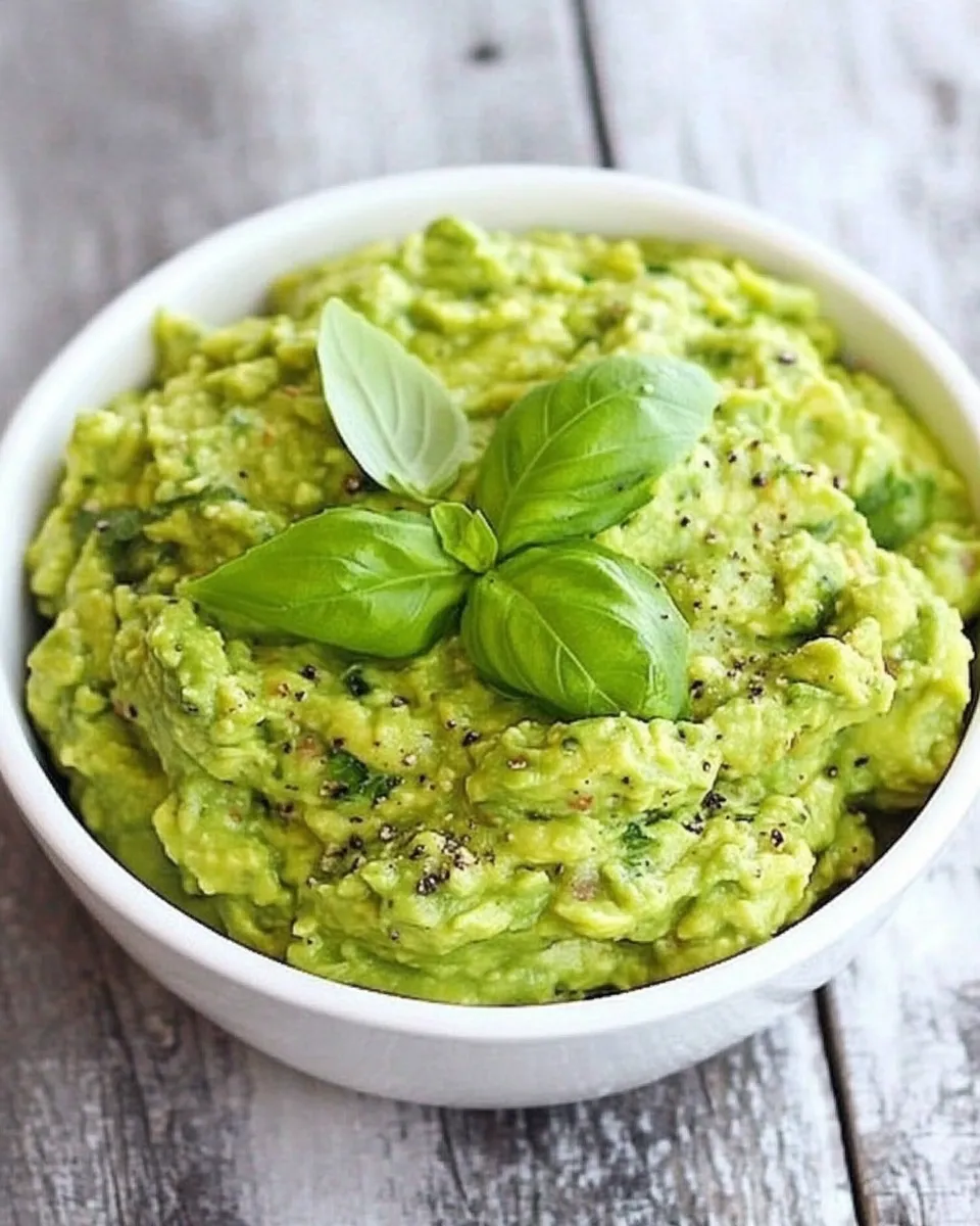 Delicious Pesto Guacamole shot