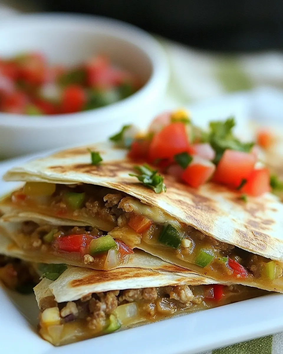 Homemade Picadillo Quesadillas recipe photo