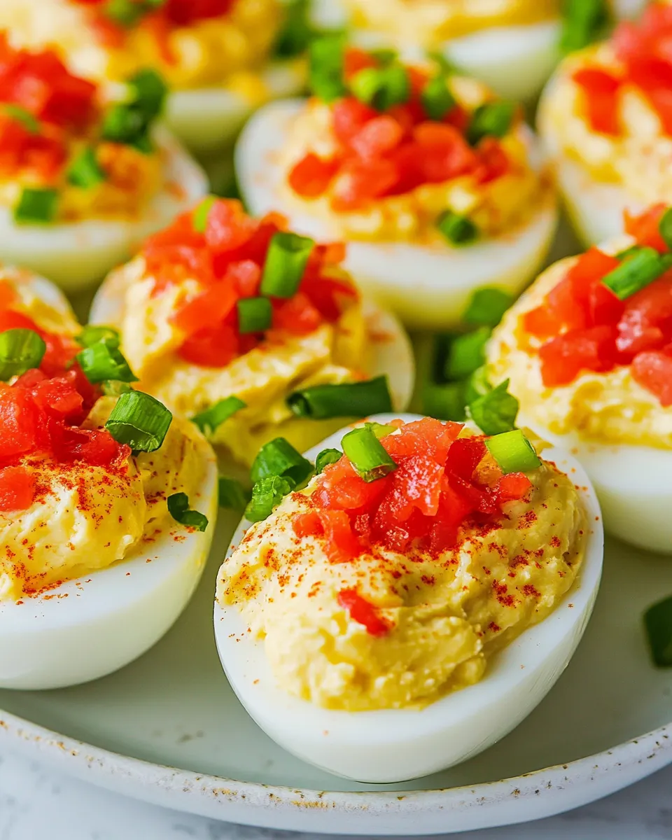 Homemade Pimento Cheese Deviled Eggs photo