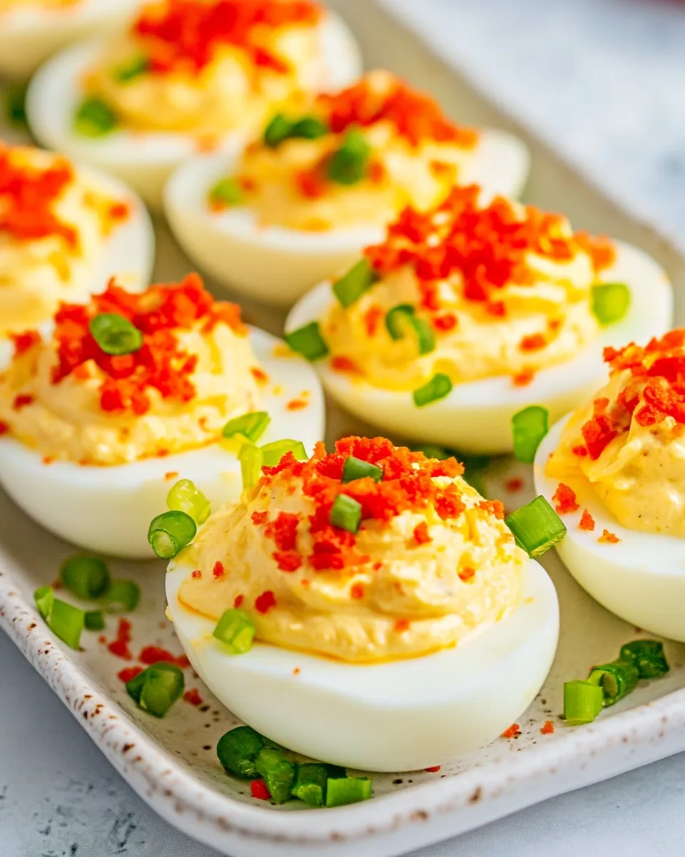 Easy Pimento Cheese Deviled Eggs recipe photo
