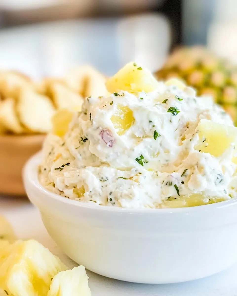Homemade Pineapple Cream Cheese Dip photo