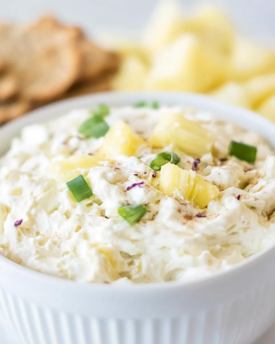 Delicious Pineapple Cream Cheese Dip shot