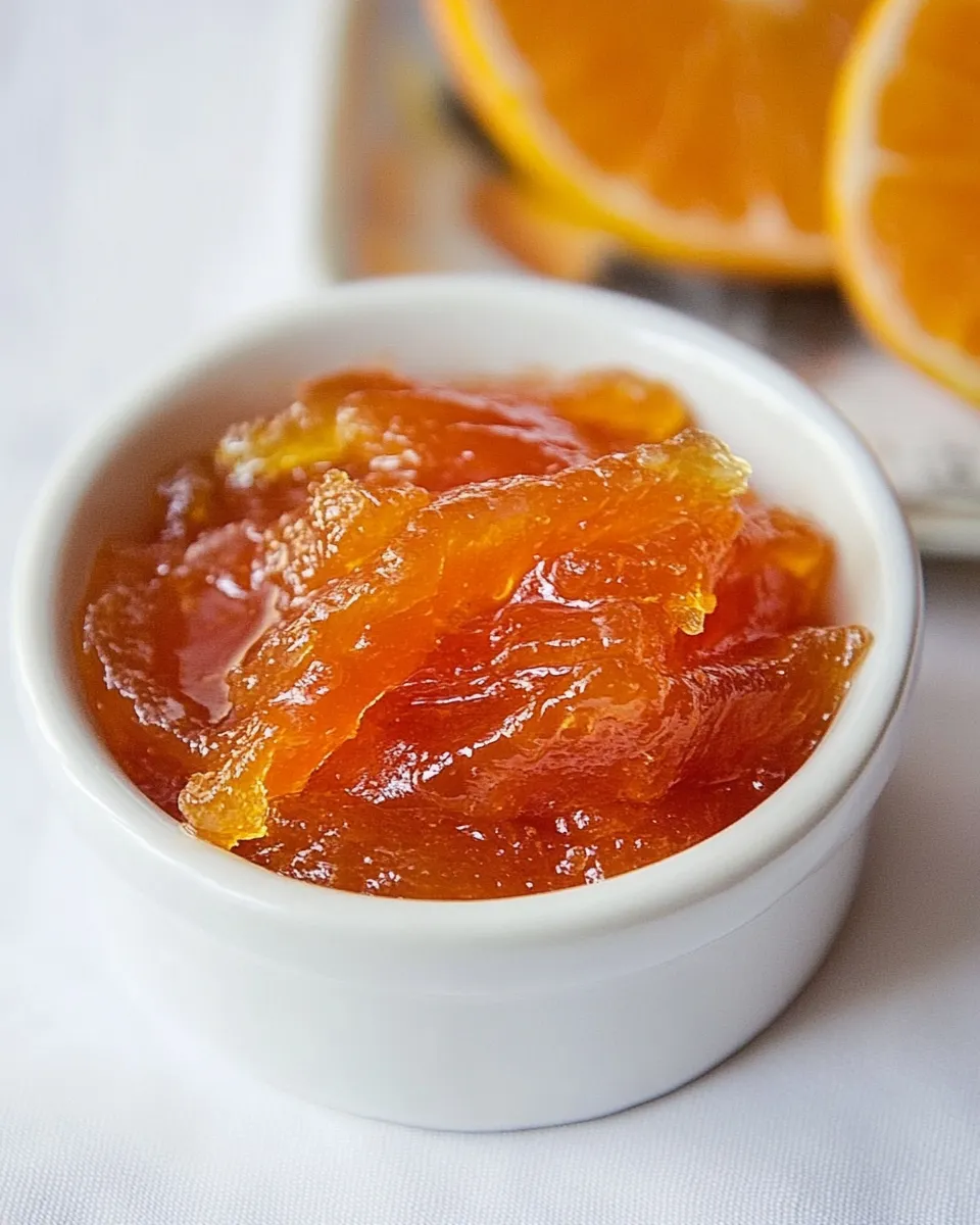 Delicious Pink Grapefruit Marmalade shot