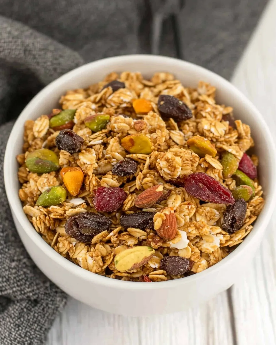 Healthy Pistachio Coconut Granola dish photo