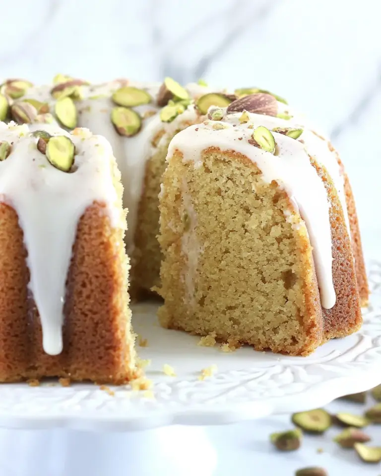 Homemade Pistachio Pound Cake photo