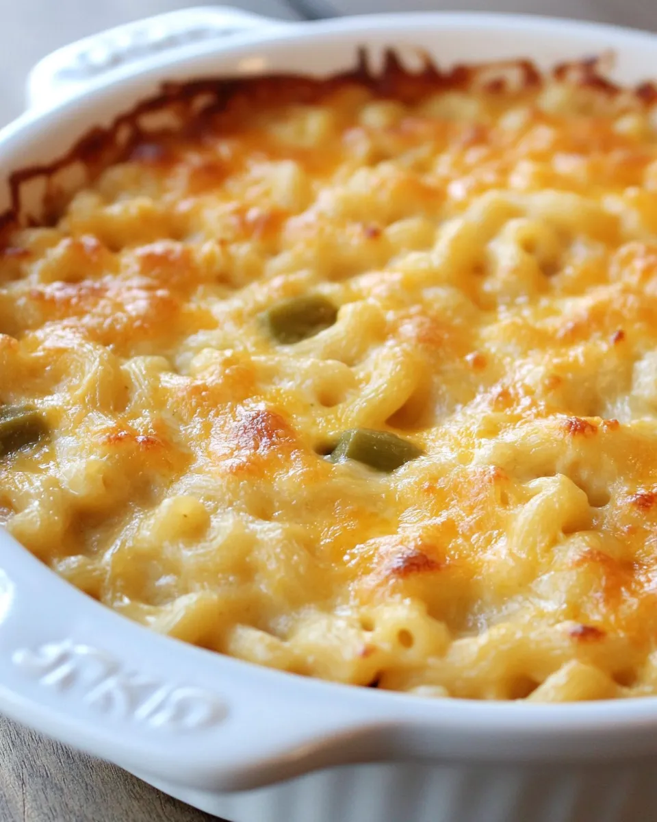 Easy Poblano Macaroni and Cheese recipe photo