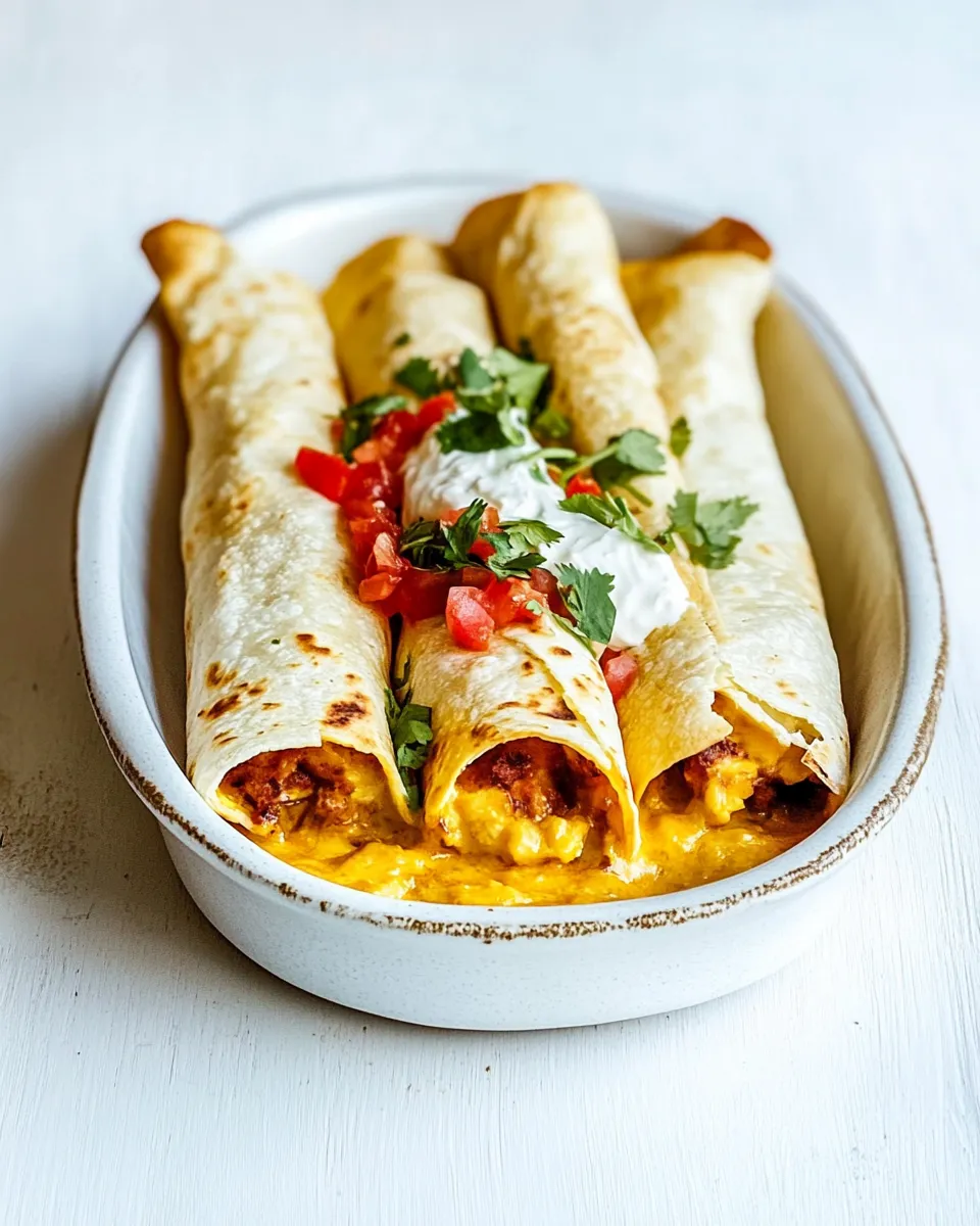 Easy Pollo Fundido Flautas recipe photo