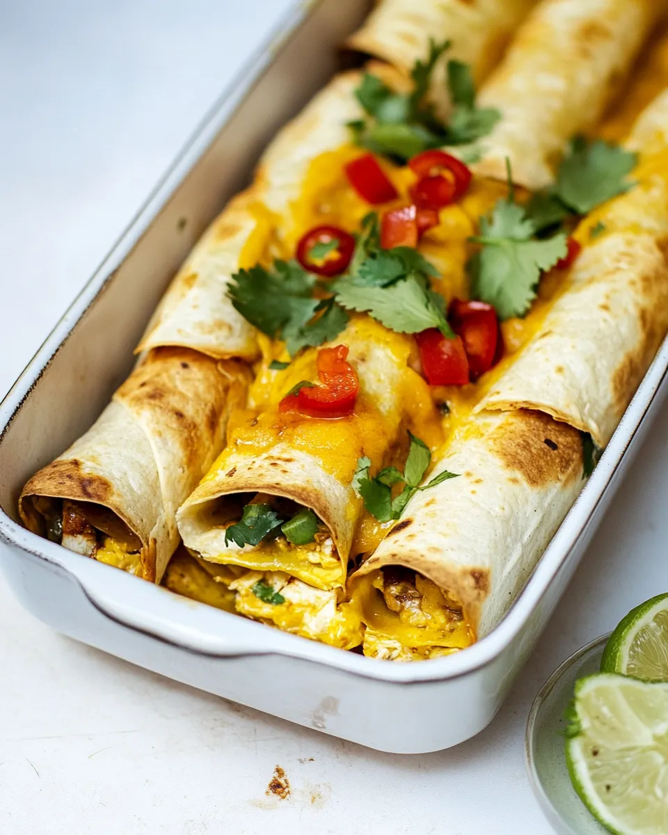 Delicious Pollo Fundido Flautas shot