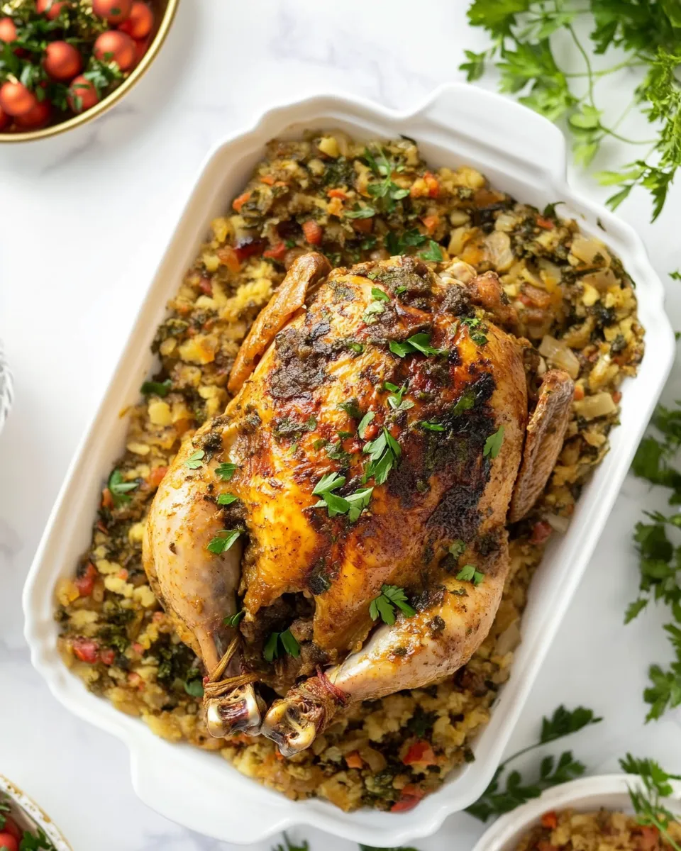 Easy Pollo Horneado Navideo (Christmas Chicken) shot