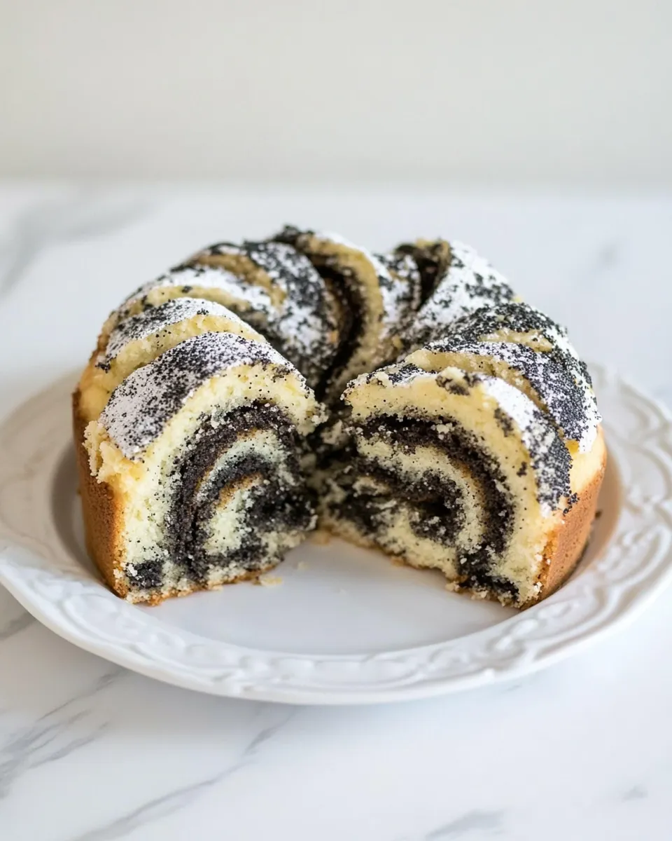 Delicious Poppy Seed Coffee Cake shot