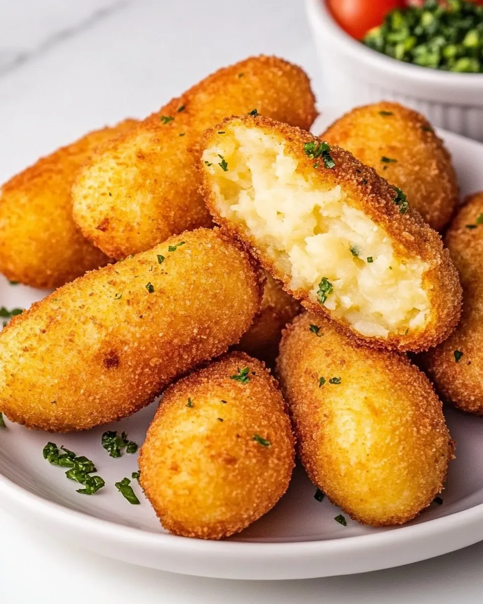 Delicious Potato Croquettes shot