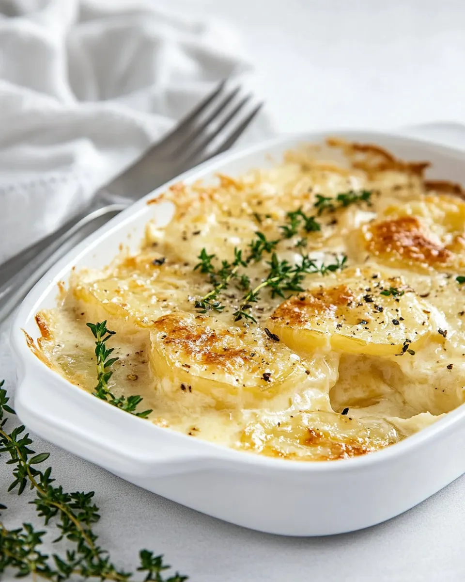 Delicious Potato Gratin shot