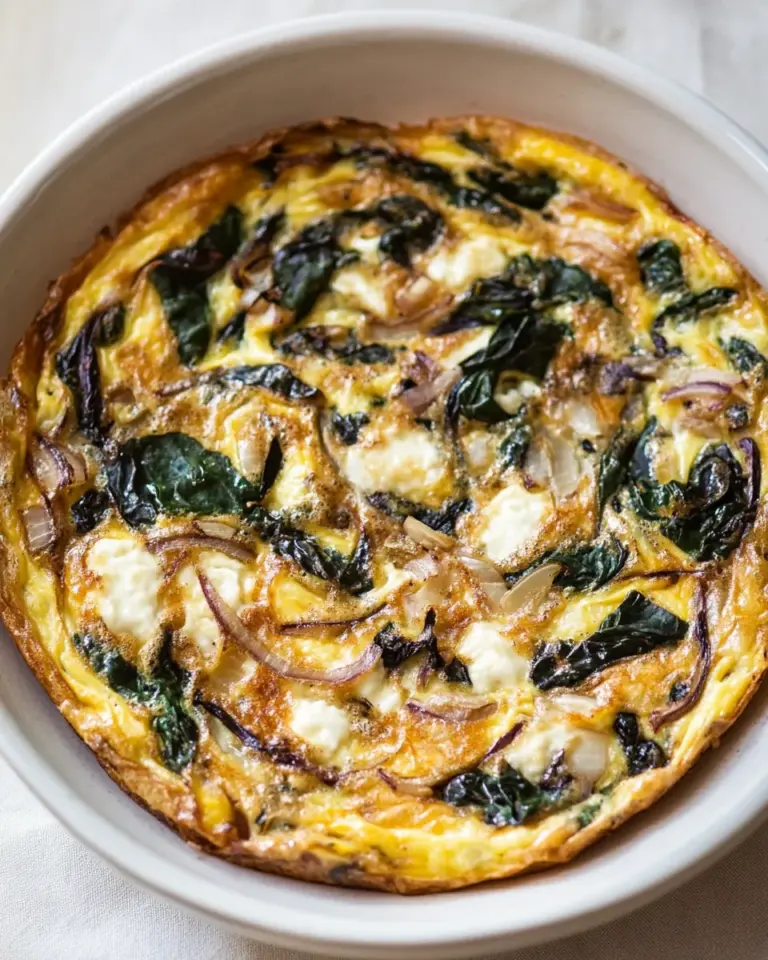 Homemade Quinoa Chard Frittata with Balsamic Onions photo