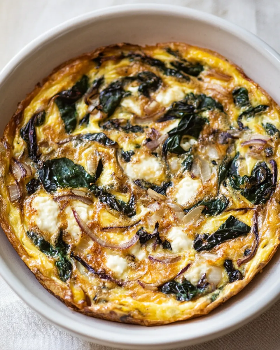 Homemade Quinoa Chard Frittata with Balsamic Onions photo