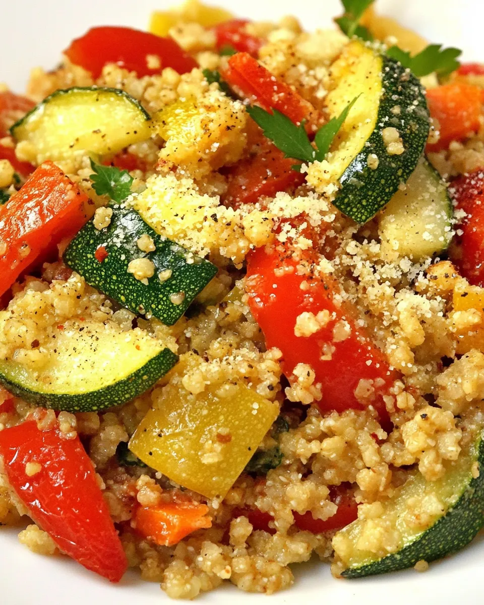 Homemade Quinoa With Roasted Vegetables photo