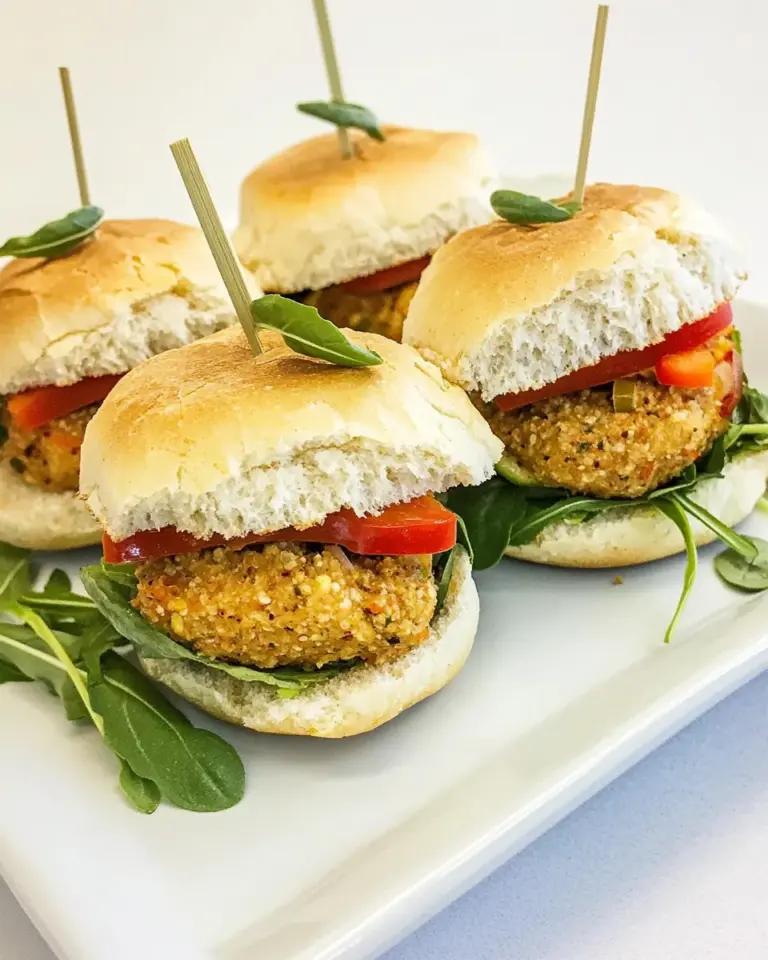 Homemade Quinoa and Veggie Sliders photo