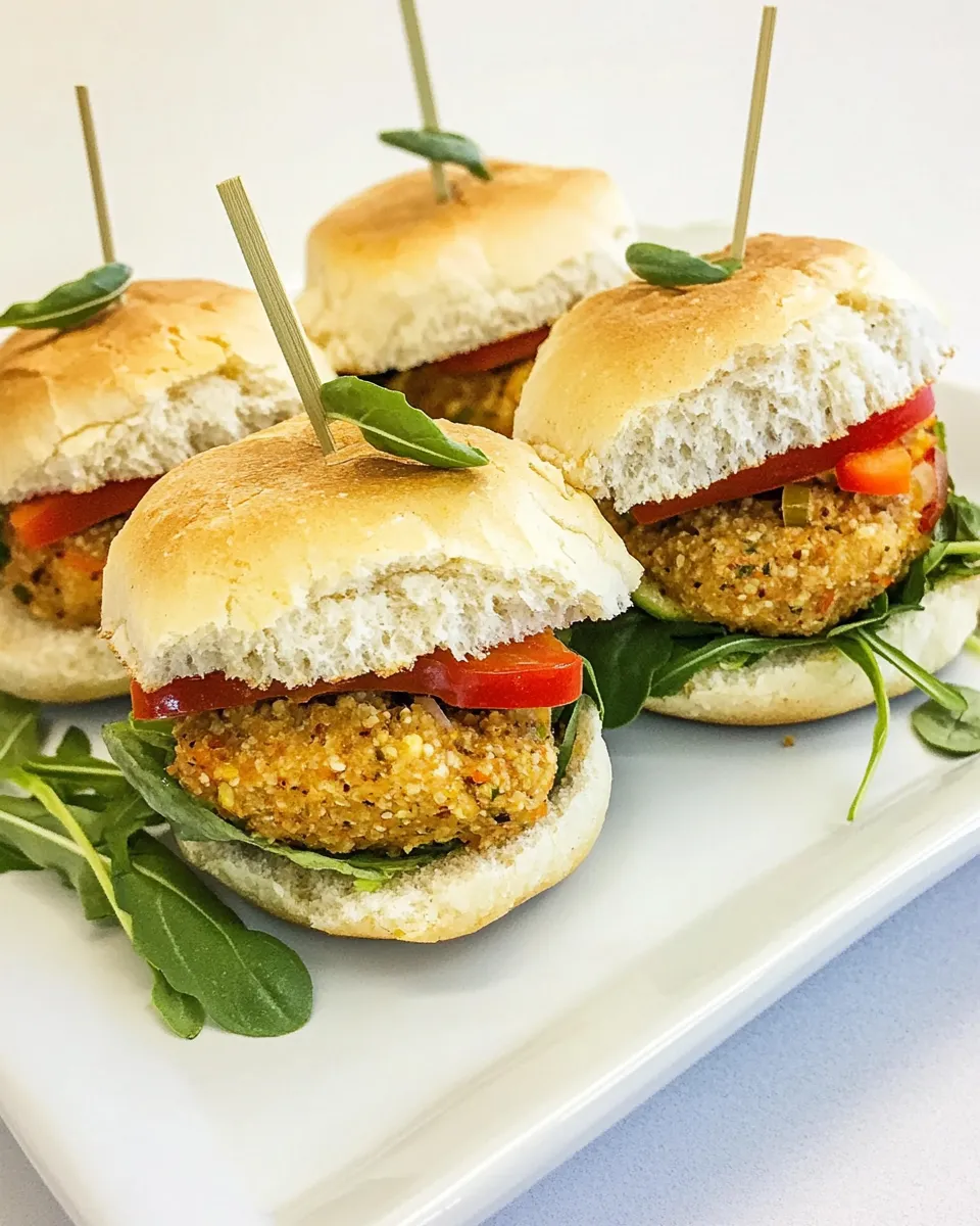Homemade Quinoa and Veggie Sliders photo