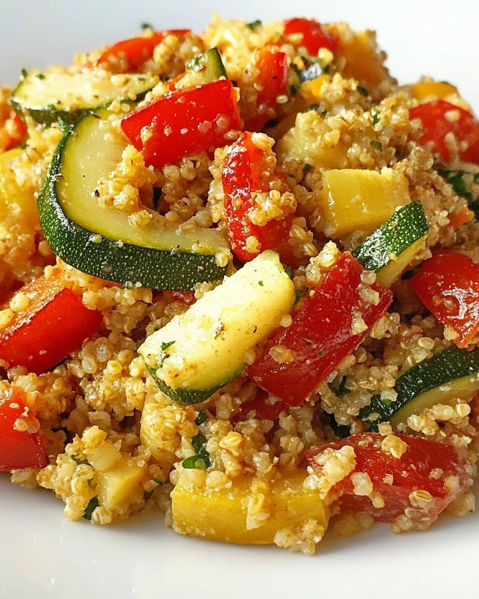 Healthy Quinoa with Roasted Vegetables dish photo