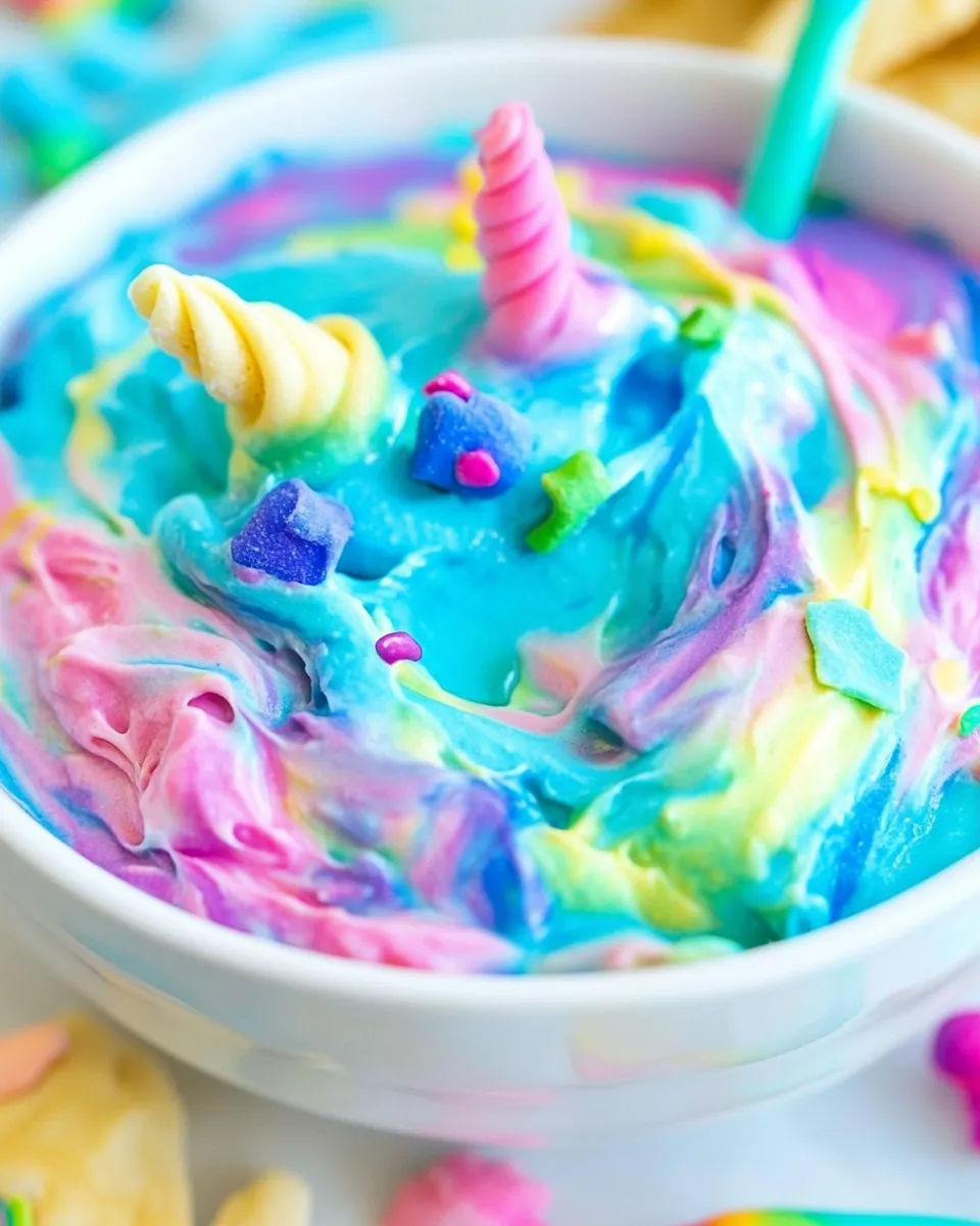 Delicious Rainbow Unicorn Dip image