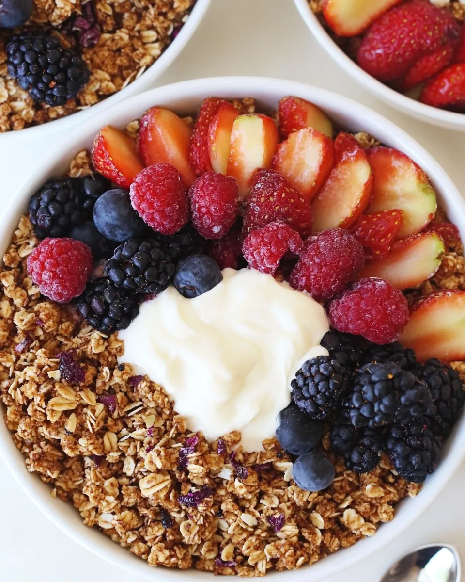 Delicious Raw Fruit Crumbles with Almond Cream image