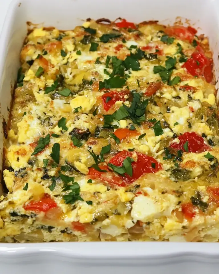 Homemade Recipe for Egg Vegetable Casserole photo