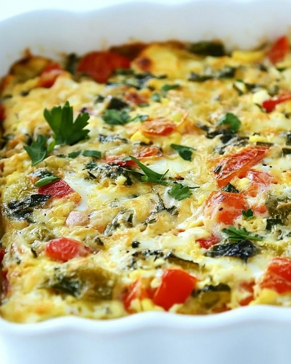 Classic Recipe for Egg Vegetable Casserole image