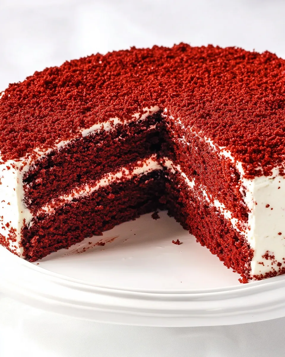 Classic Red Velour Cake food shot