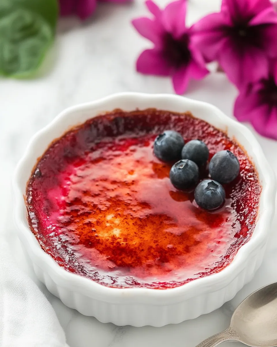 Easy Red Velvet Creme Brulee recipe photo