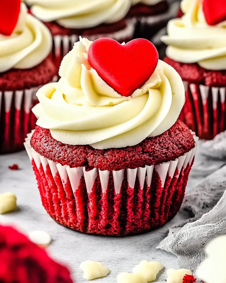 Easy Red Velvet Cupcakes Recipe shot
