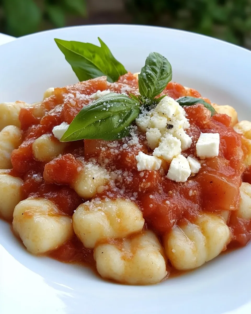 Homemade Ricotta Gnocchi with Marinara photo