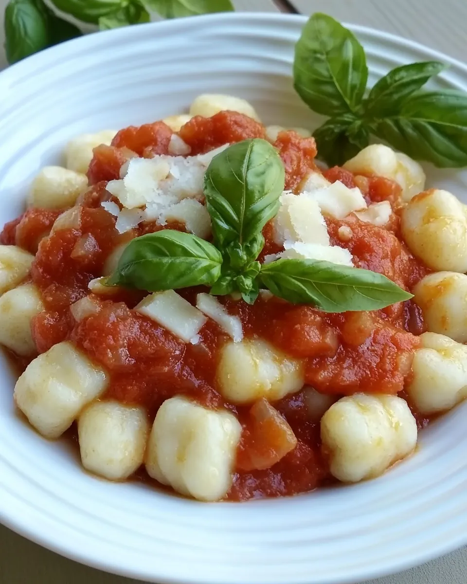 Easy Ricotta Gnocchi with Marinara recipe photo