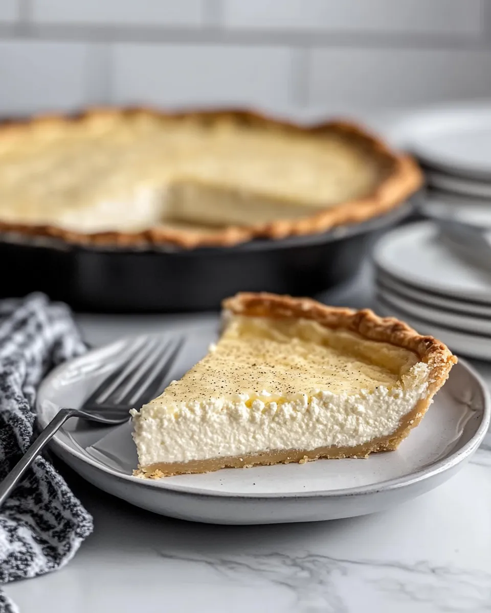 Delicious Ricotta Pie shot