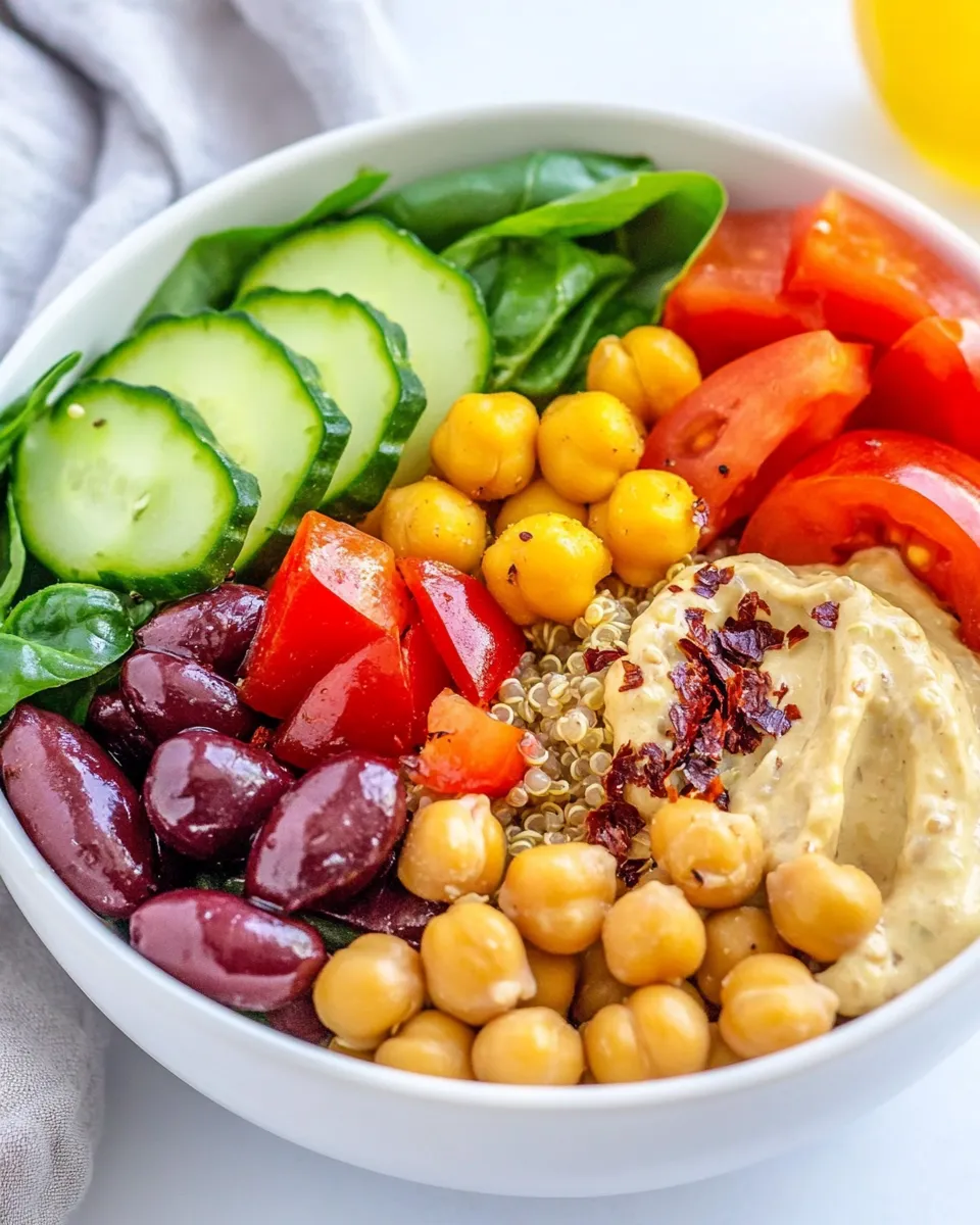 Delicious Roasted Chickpea Quinoa Buddha Bowl image