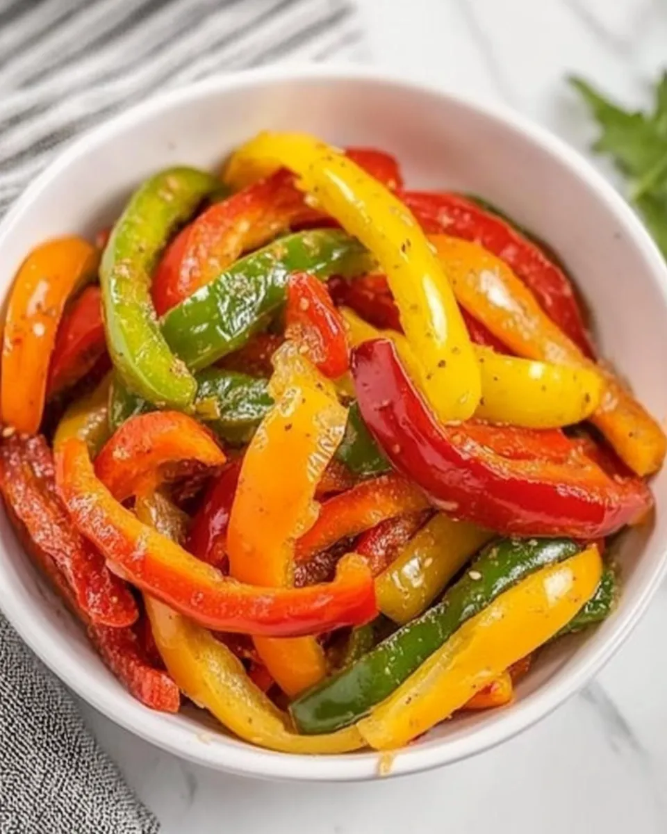 Healthy Roasted Pepper Salad recipe photo