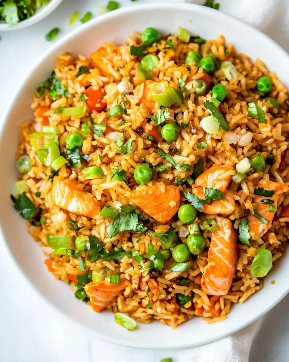 Homemade Salmon Fried Rice photo