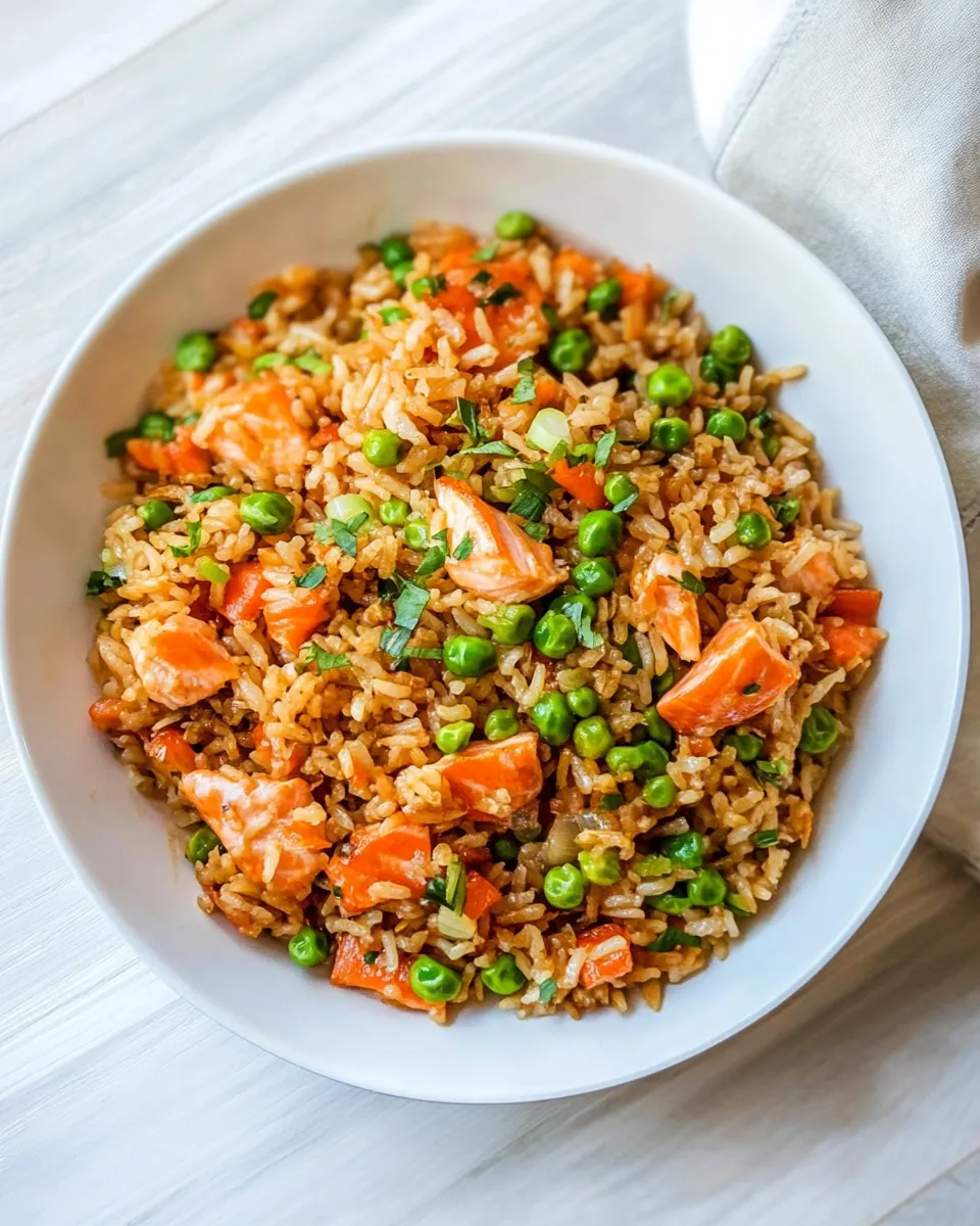 Classic Salmon Fried Rice image