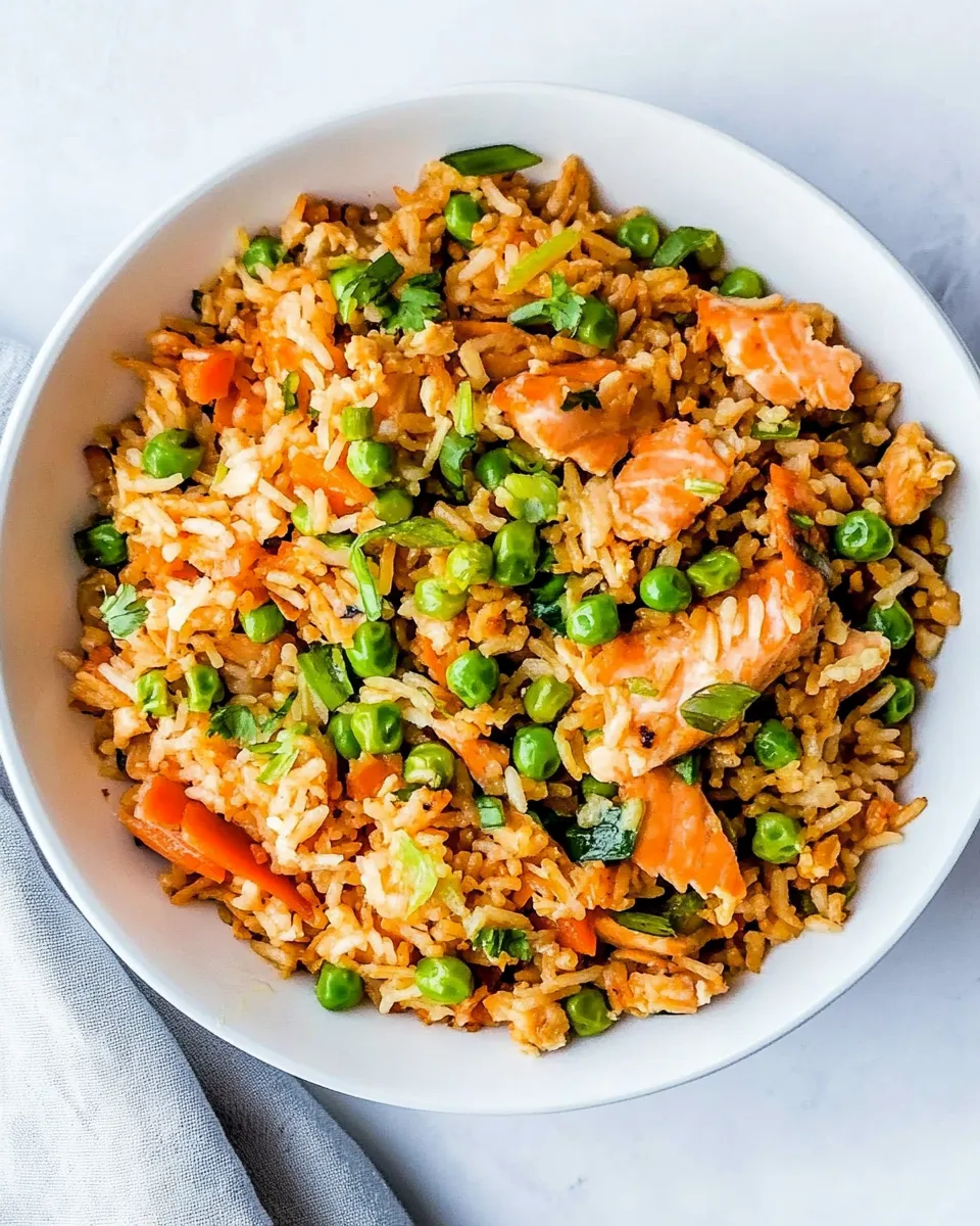 Easy Salmon Fried Rice recipe photo