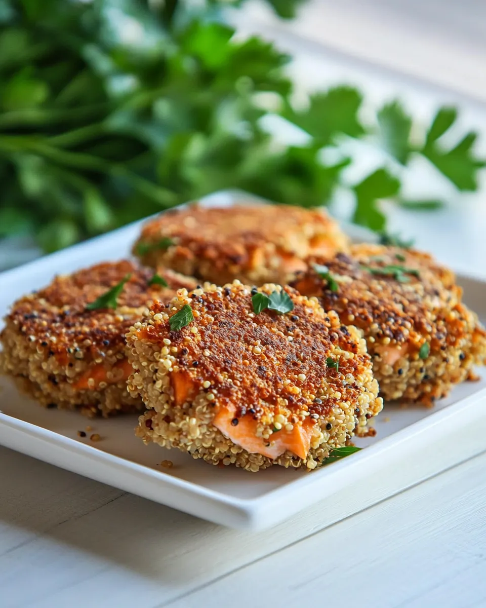 Delicious Salmon Quinoa Cakes image