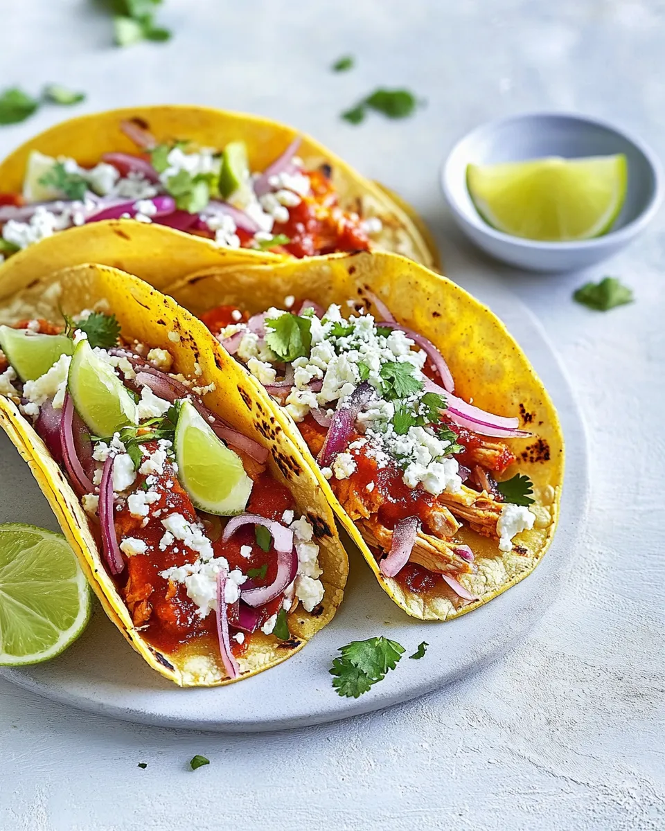 Best Saucy Chicken Tinga Tacos dish photo