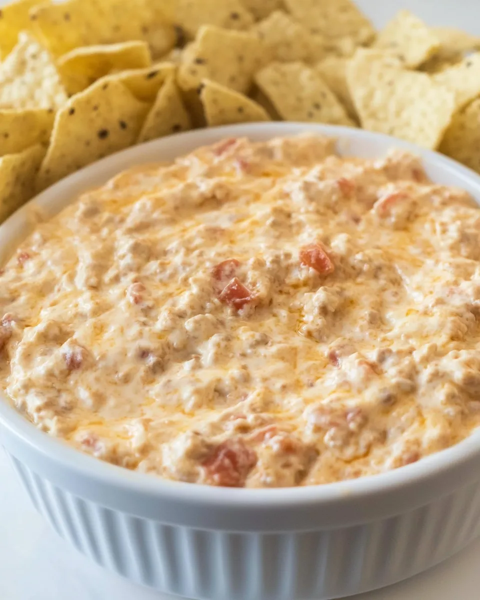Delicious Sausage Cream Cheese Dip shot
