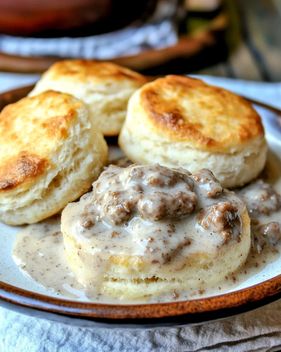 Homemade Sausage Gravy and Biscuit Skillet Recipe photo