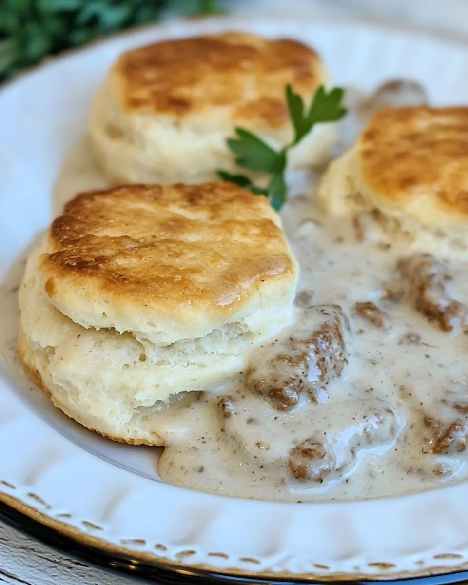 Classic Sausage Gravy and Biscuit Skillet Recipe image