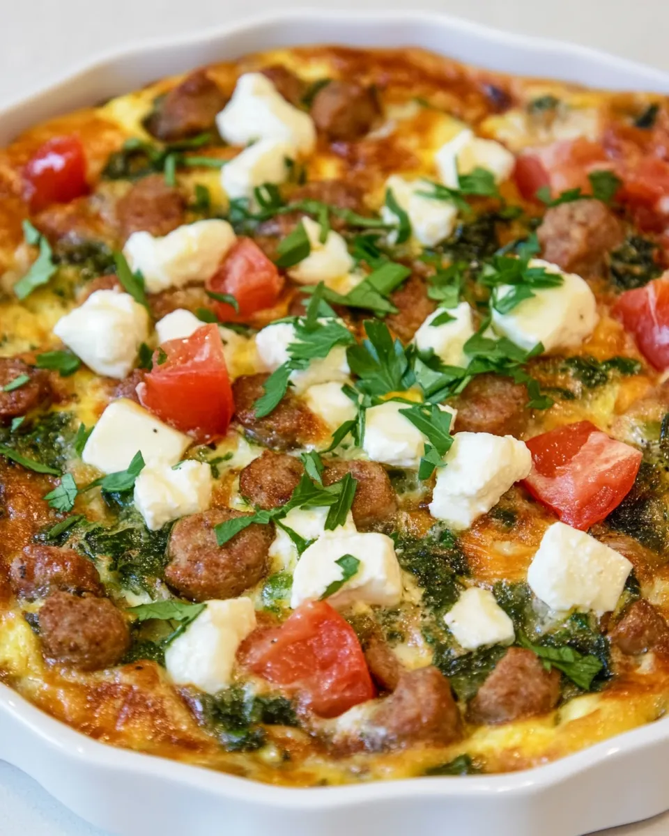 Classic Sausage and Bocconcini Frittata image